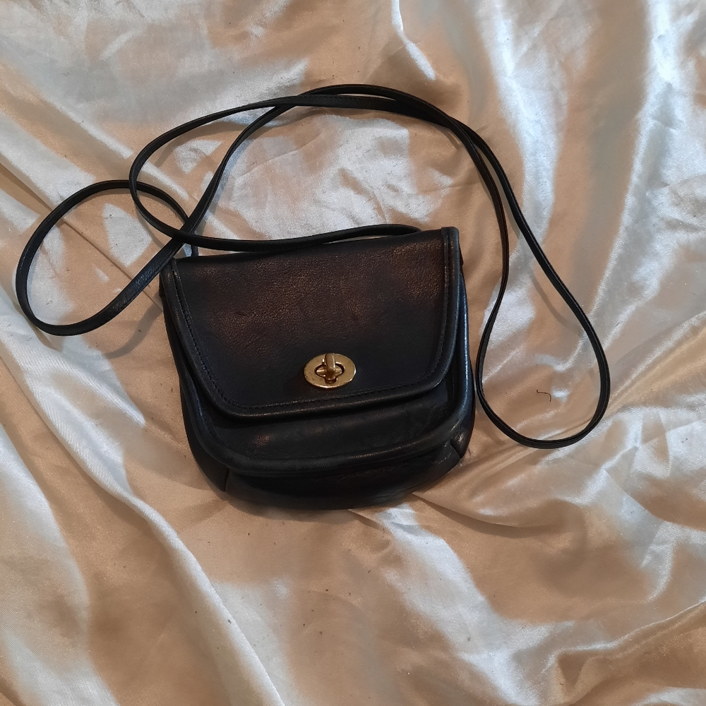 Coach mini Everett vintage black Leather bag